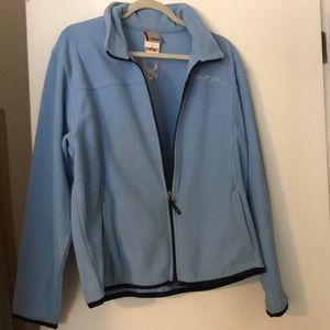 Spyder zip up fleece in light blue